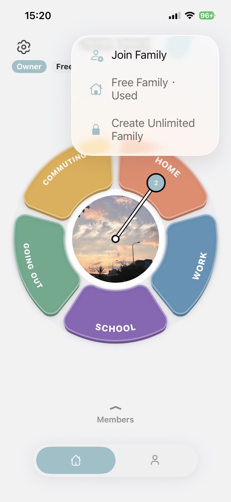 Family Status Clock 加入家庭真实界面